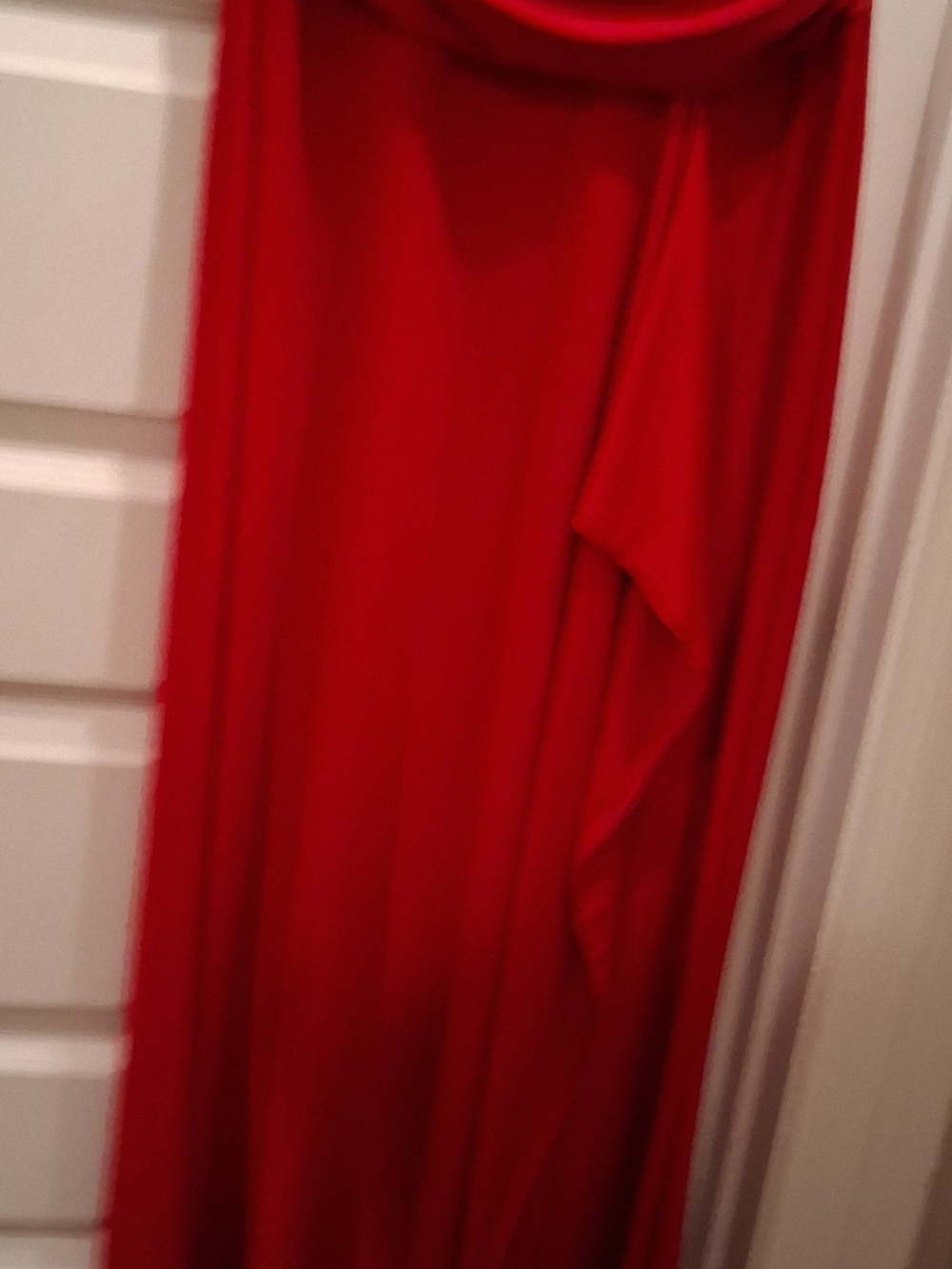 Sabora Dress Red With Ruching - Picture 9 of 16